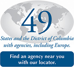 States and the District of Columbia with agencies, including Europe